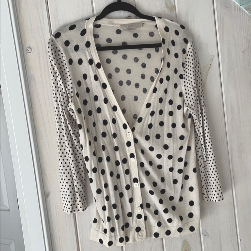 Dotted lightweight cardigan